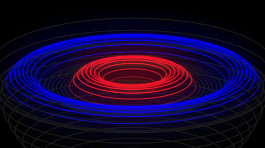 Animation of black hole formation.